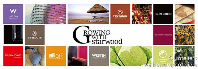  Starwood其下酒店包括Sheraton喜來登酒店、Westin威斯汀酒店、Le Méridien艾美酒店、W Hotel 、The Luxury Collection豪華精選酒店、St. Regis瑞吉酒店、Four Points by Sheraton福朋酒店 及Aloft。