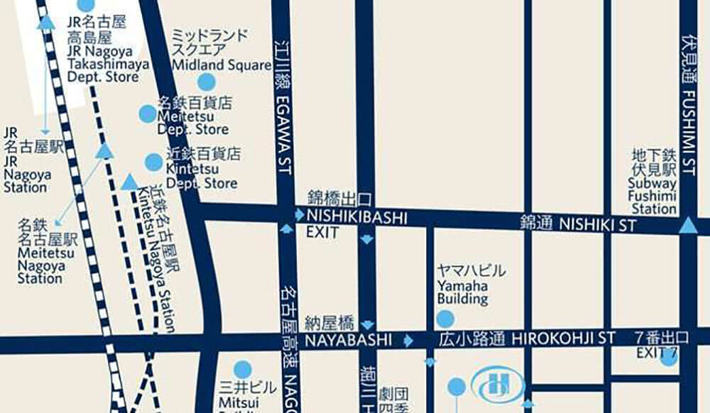 名古屋希爾頓 Nagoya Hilton - 地圖