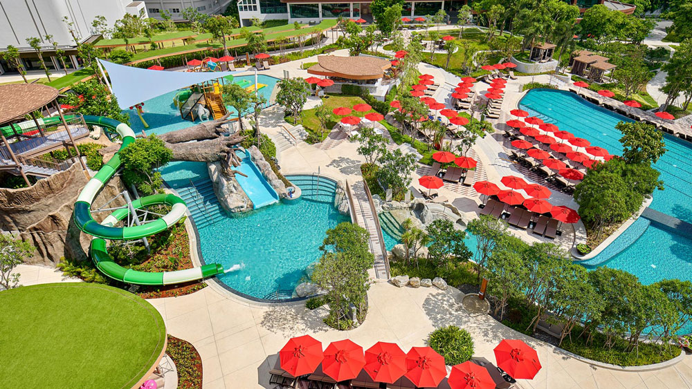 芭堤雅阿瑪瑞度假酒店 Amari Pattaya-樹屋主題滑梯以及水上樂園