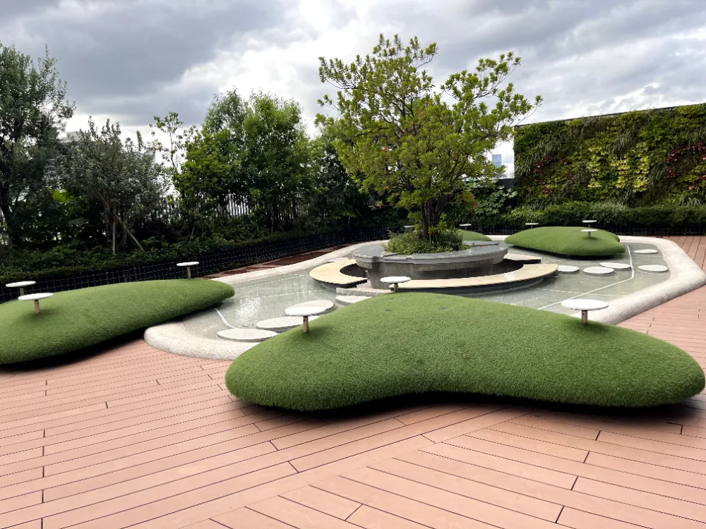空中花園舒適的露天休息位